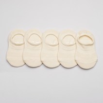 위삭스앤파파맘 아동용 우리섬유 D무지 매쉬 덧신 양말 5p