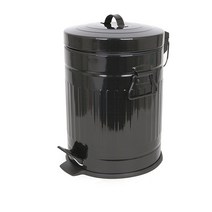 기프트캔 무소음 칼라 폐달 댐퍼기능 휴지통 3L, 블랙, 1개