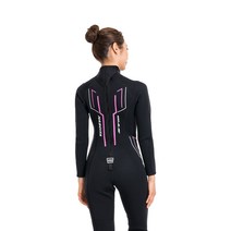 STM 여성용 NASCITA 수상 스포츠 원피스 슈트 3mm, Black + Pink
