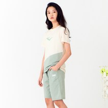 에버라스트 아동용 오블릭 반팔 상하 트레이닝 세트