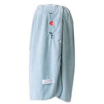 마켓피오 아이러브유 수건 샤워가운, 블루, 1개