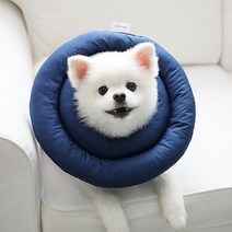 카카몽 반려동물 UFO 쿠션 넥카라 딥네이비 S, 1개