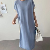 아뗄릭 루즈한 청담동 며느리 핏 롱 라인 니트 원피스 00036