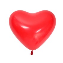 조이파티 하트 풍선 30cm, 레드, 50개