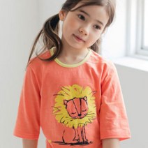 올라베이비 아동용 라이언 슬럽 7부 실내복