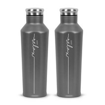 노마드 저스트 릴렉스 보틀 텀블러 2p, 그레이, 480ml