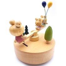 SugarBolt 곰돌이시소 대만 오르골 Castle in the sky, 혼합색상