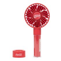 로이체 코카콜라 7엽 날개 휴대용 무선 핸디 선풍기 + 크래들, 코크 레드, COKE-RHF-A-RD
