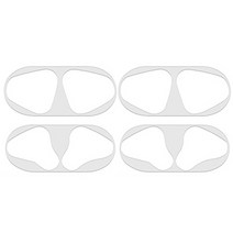 지구촌마트애플 에어팟 2세대 무선 철가루 방지 스티커 2p, 실버