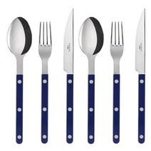 사브르 비스트로 디너 스푼 + 디너 포크 + 디너 나이프 세트, 네이비, 디너스푼 2p + 디너포크 2p + 디너 나이프 2p