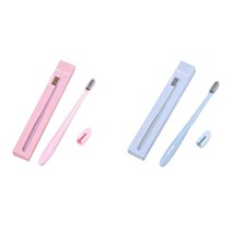 라니핏 소프트한 친환경 칫솔 블루 + 핑크, 1세트, 2개