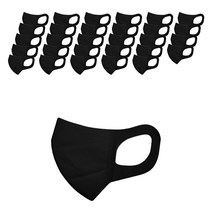 구디즈 귀편한 비말차단 마스크 대형 블랙 KF-AD, 1개, 30개입