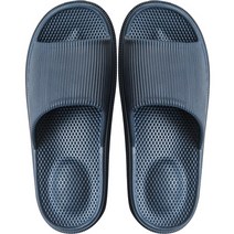 쿠션 슬리퍼 A, 네이비, 1개