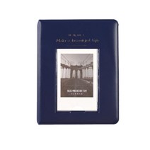 더블제이유 폴라로이드 포토 앨범, 네이비, 64매