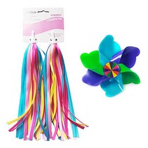 아동 킥보드 바람개비 스트리머 리본 액세서리 세트, 1세트, Candy