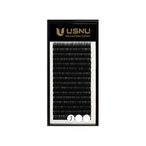 어스엔유 아이래쉬 무광 연장 속눈썹 J컬 일반형 T0.20mm x 12mm, 1개