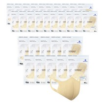 효성 여성용 2D 새부리형 현 스포츠 마스크 L, 3개입, 10개, 베이지