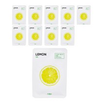 퓨어라벨 시트 마스크 레몬 25g, 10개입, 1개