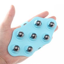 실리콘 회전 셀프 자석 마사지 볼 장갑, 1개, 블루