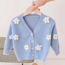 앤젤아이 아동용 꽃 가디건