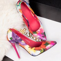 페이퍼먼츠 수채화 블로썸 스틸레토힐 8cm 00108