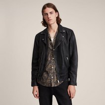 올세인츠 남성용 Leather TYSON BIKER 자켓