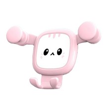어반카 차량용 루키 송풍구 휴대폰 거치대, 핑크, 1개