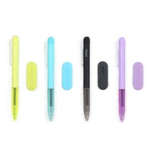 리플린 지워지는 단색펜 0.5mm, 라임, 민트, 블랙, 퍼플, 4개