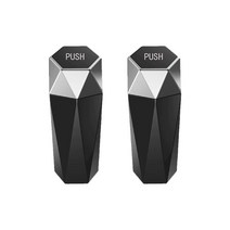 김용석생활연구소 원터치 차량용 미니 쓰레기통 2p, 실버