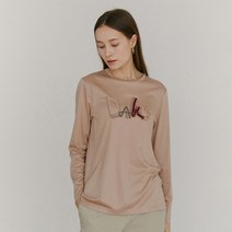 닥스 여성용 21FW 로고자수 면혼방 긴팔티셔츠 DLTS1CH81