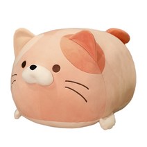 네이처타임즈 동글동글 고양이 인형, 핑크, 50cm