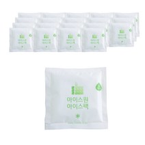 부직포 물 100% 아이스팩 완제품 10 x 10 cm, 20개, 1개입