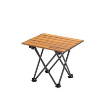 다니고 캠핑용 우드무늬 경량 접이식 롤테이블 + 전용가방, 혼합색상