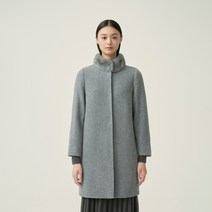 올리비아로렌 여성용 네크밍크퍼패치 H라인코트 VOPEAXWA331