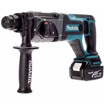 마끼다 18V 충전 무선 로터리 해머 베어툴 DHR241Z   5.0Ah 배터리 BL1850B, 1개