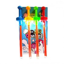 재미존 LED 스틱 왕 비눗방울 100ml x 4종 x 4p, 그린, 레드, 옐로우, 블루, 1세트