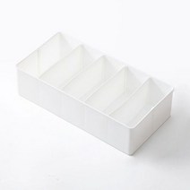 스타 다용도 칸막이 정리함 5칸 15.7cm, 08 화이트, 1개