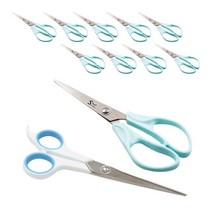 화신 754 스마트 사무용 가위 10p + 투톤가위 소 세트, 랜덤발송(754사무용가위), 1세트