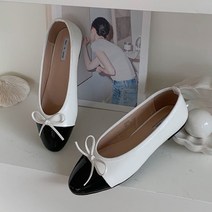 미네뜨 투톤 리본플랫 SHE5202