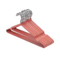알레알레 심플 컬러 스테인레스 옷걸이, 12 다크핑크, 20개입