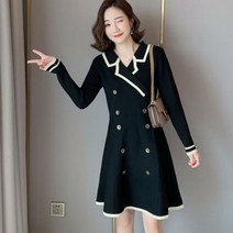 여성용 패션 임부복 니트 긴팔 임산부 원피스