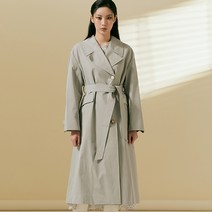 미쏘 여성용 반더블 싱글 롱 트렌치 코트