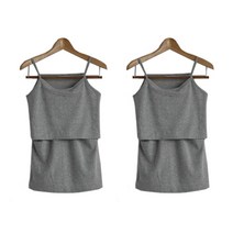 여성용 임산부 런닝 슬링셔츠 수유 캐미솔 2p