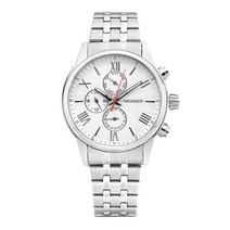 가이거 커플용 쿼츠 남성 메탈시계 GE1142WWSM