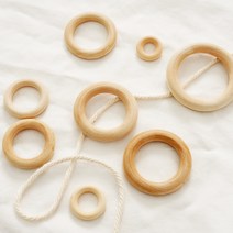 마크라메 우드링 6.5cm, 30개