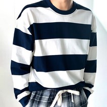 하이후 남성용 스트라이프 시보리 긴팔 티셔츠