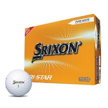 스릭슨 트라이스타4 골프공 3피스 12p, 화이트, 1개