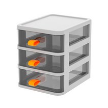 프랑온드 사무실 책상정리 데스크 소품수납함 책상수납함 화이트 3단