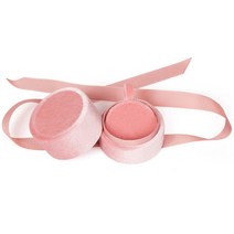 더깔끔 코듀로이 악세사리 보관 선물 상자 펜던트, 핑크, 1개