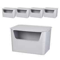 리템 EL스토리지박스 30L 특대, COOL GRAY, 5개